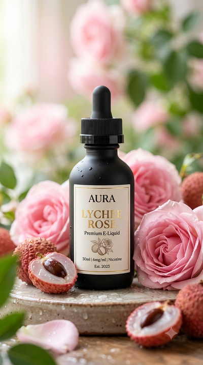 Litchi & Rose de Damas - E-liquide Floral 10ml