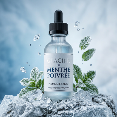 Glacier de Menthe Poivrée - E-liquide Mentholé 10ml